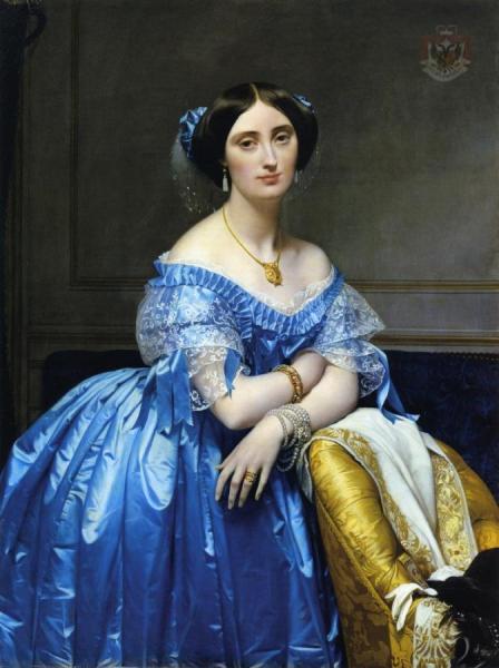 Princess Pauline-eleonore De Broglie by Jean Auguste Dominique Ingres