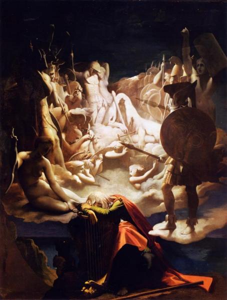 The Dream Of Ossian by Jean Auguste Dominique Ingres