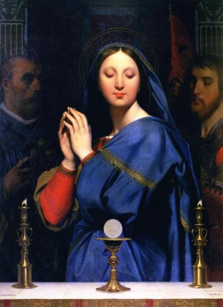 The Virgin Of The Host by Jean Auguste Dominique Ingres