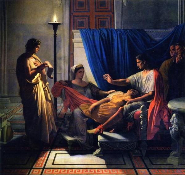Virgil Reading From 'the Aenid' by Jean Auguste Dominique Ingres