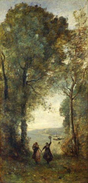 Reminiscence Of The Beach Of Naples by Jean-baptiste-camille Corot