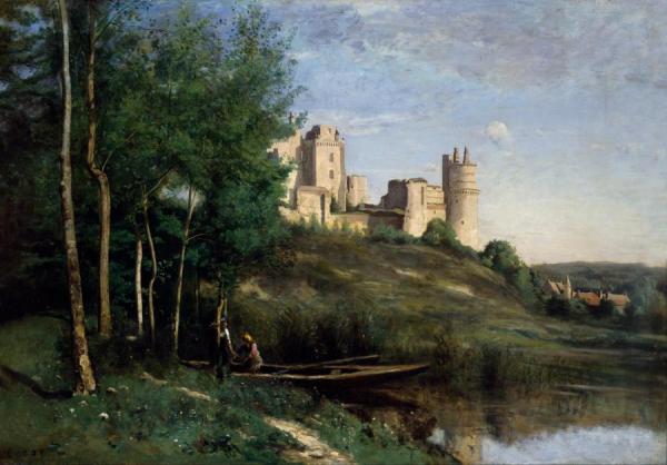 Ruins Of The Chateau De Pierrefonds by Jean-baptiste-camille Corot
