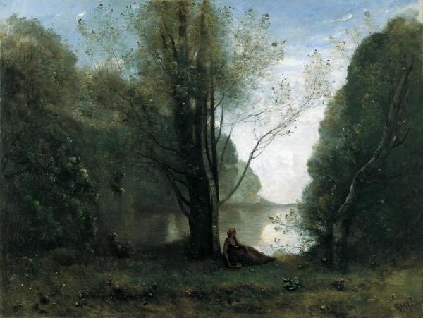 Solitude,recollection Of Vigen,limousin by Jean-baptiste-camille Corot