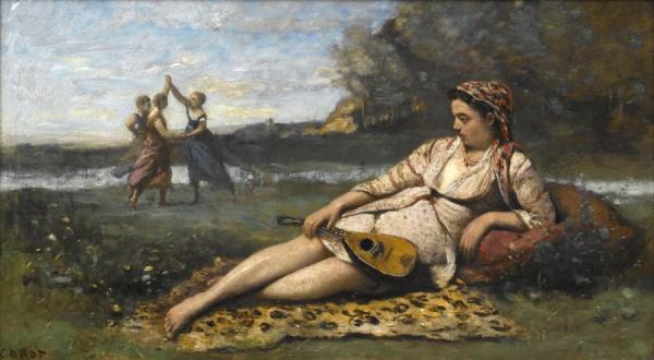 Young Women Of Sparta by Jean-baptiste-camille Corot