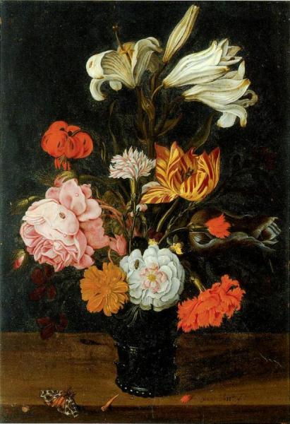 Bouquet In A Roemer by Jean-baptiste Fornenburgh