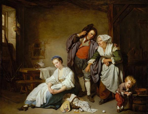 Broken Eggs by Jean-baptiste Greuze