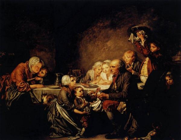 Epiphany by Jean-baptiste Greuze Oil Painting Reproductions