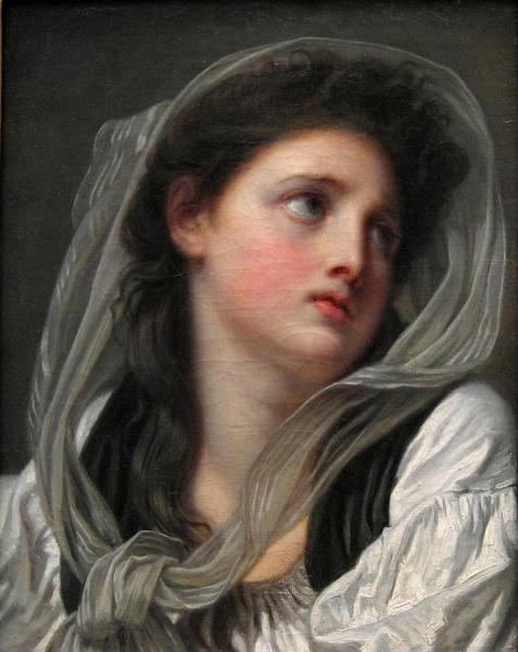 Head Of Young Woman by Jean-baptiste Greuze
