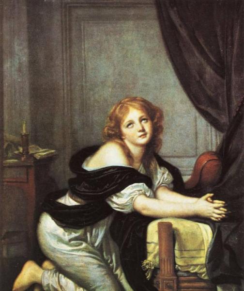 Morning Prayer by Jean-baptiste Greuze Oil Painting Reproductions