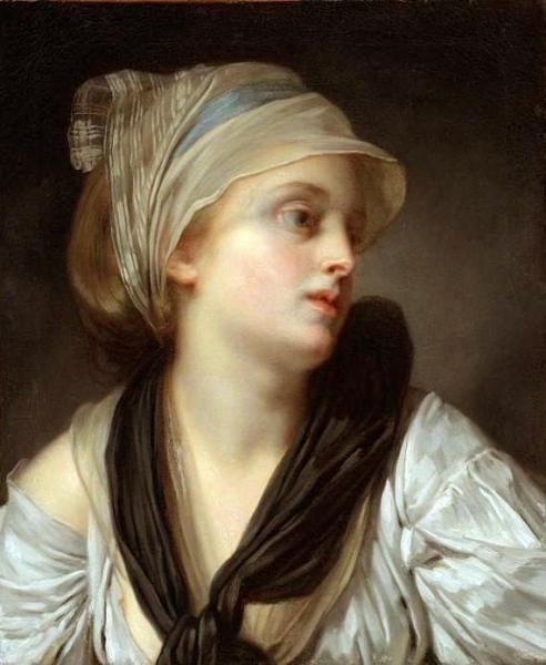 Portrait Of A Young Woman by Jean-baptiste Greuze