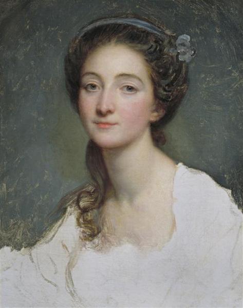 Portrait Of Sophie Arnould by Jean-baptiste Greuze