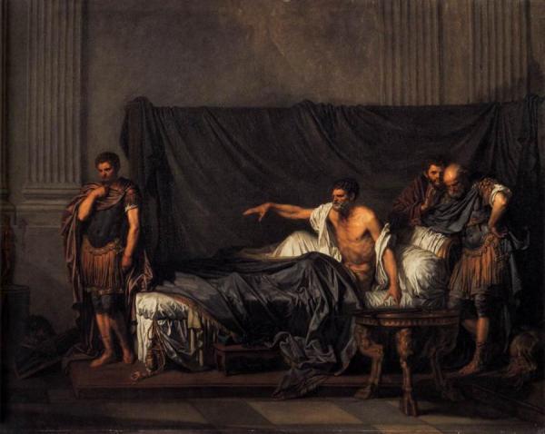 Septimius Severus And Caracalla by Jean-baptiste Greuze