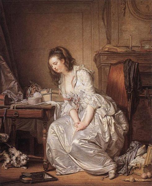 The Broken Mirror by Jean-baptiste Greuze