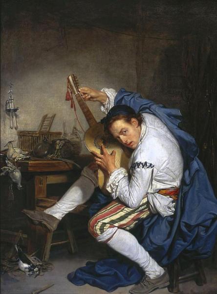 The Guitarist by Jean-baptiste Greuze