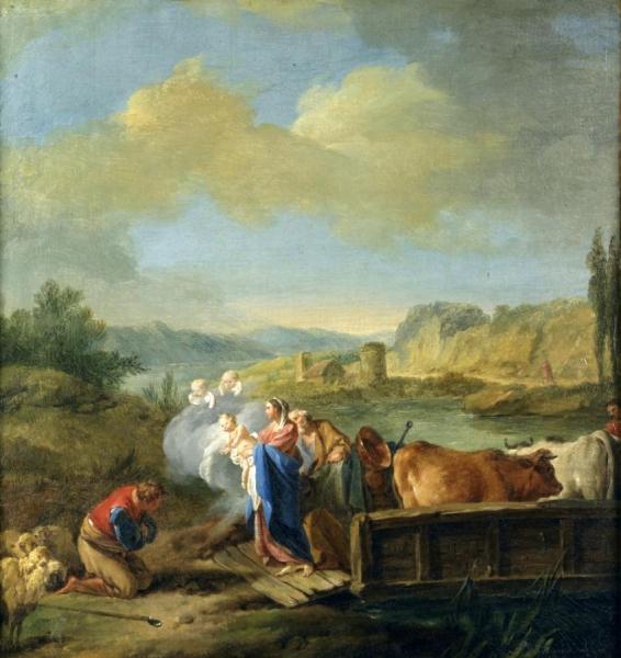 La Fuite En Egypte by Jean-baptiste Marie Pierre