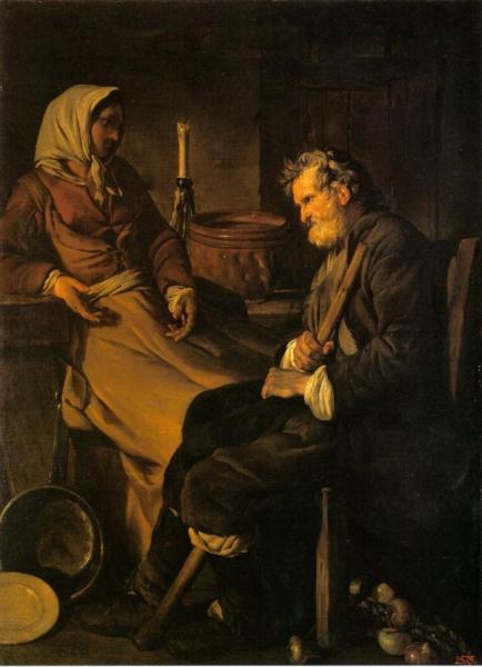 Jean-baptiste Marie Pierre Old Man In The Kitchen