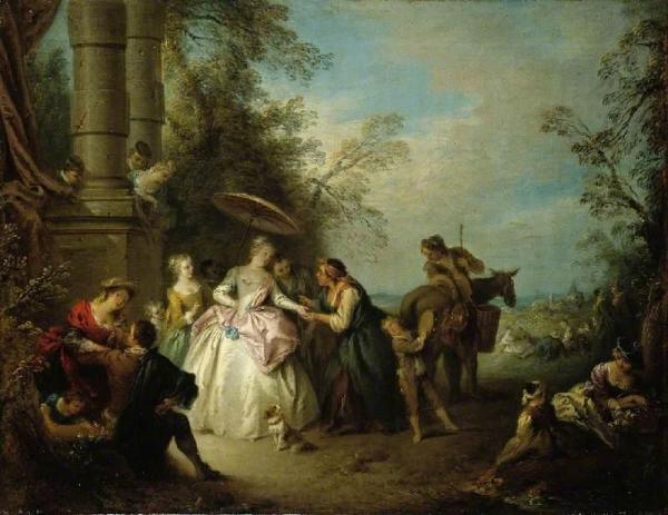 Jean Baptiste Pater The Fortune Teller