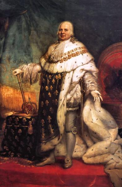 Portrait Of Louis Xviii Of France by Jean-baptiste Paulin Guérin