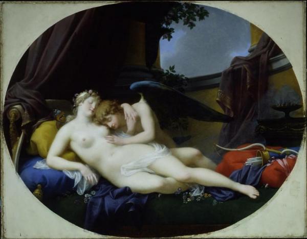 Cupid And Psyché by Jean Baptiste Regnault