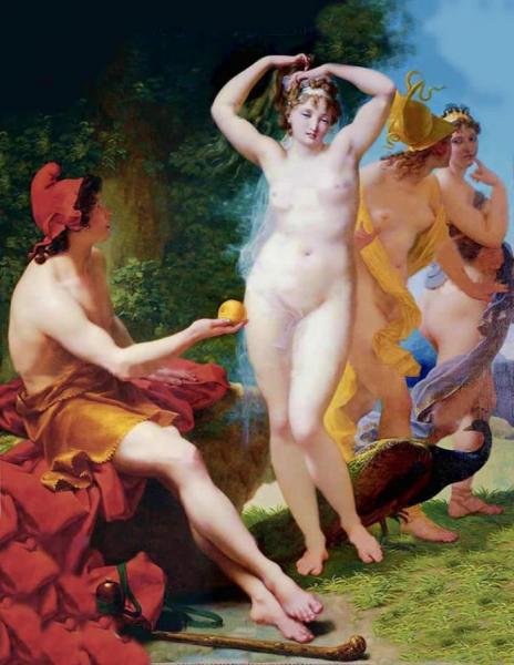 The Judgment Of Paris by Jean Baptiste Regnault Oil Painting Reproductions