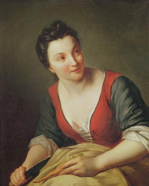 Jean-baptiste Santerre A Kitchen Maid