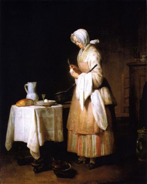Meal For A Convalescent by Jean-baptiste-simeon Chardin Oil Painting Reproductions