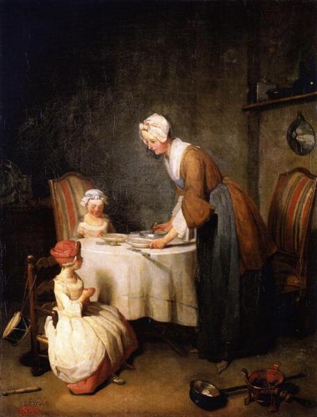Jean-baptiste-simeon Chardin Saying Grace