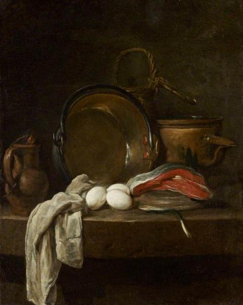 Still Life:  The Kitchen Table by Jean-baptiste-simeon Chardin