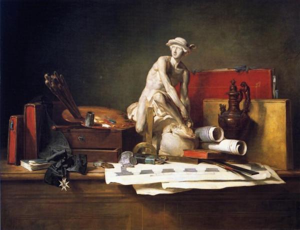 The Attributes Of The Arts And Their Rewards by Jean-baptiste-simeon Chardin