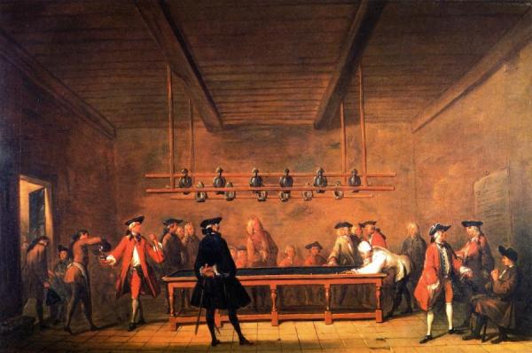 The Billiard Game by Jean-baptiste-simeon Chardin