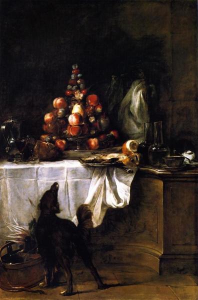 The Buffet by Jean-baptiste-simeon Chardin
