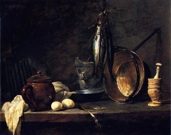 The Fast-day Meal by Jean-baptiste-simeon Chardin Oil Painting Reproductions