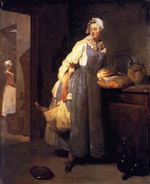 The Return From Market by Jean-baptiste-simeon Chardin Oil Painting Reproductions
