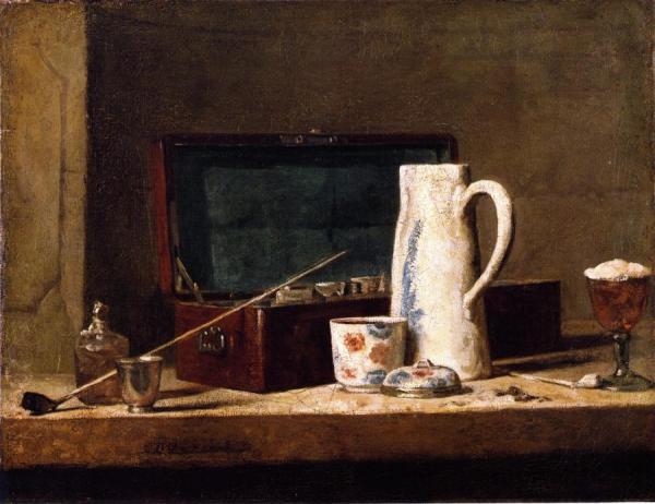 The Smoker's Case by Jean-baptiste-simeon Chardin