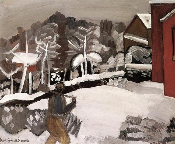 Peasant In Winter by Jean Brusselmans