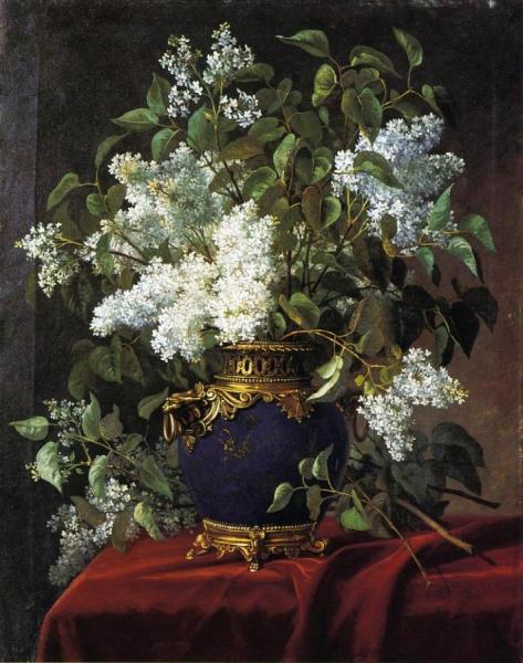 White Lilacs by Jean Capeinick