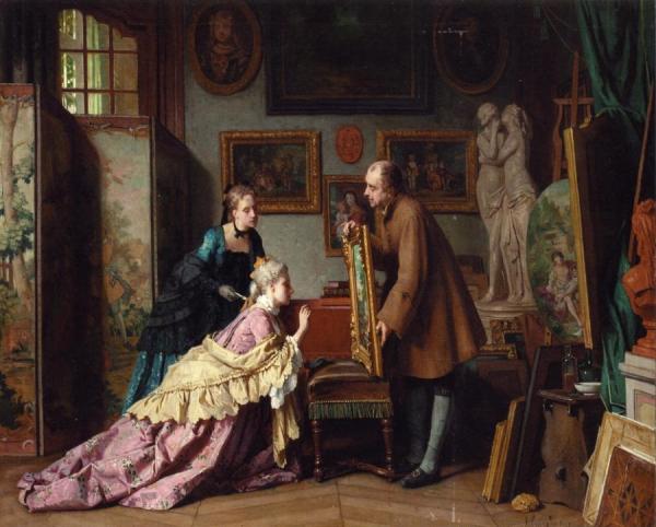A Visit To The Studio by Jean Carolus