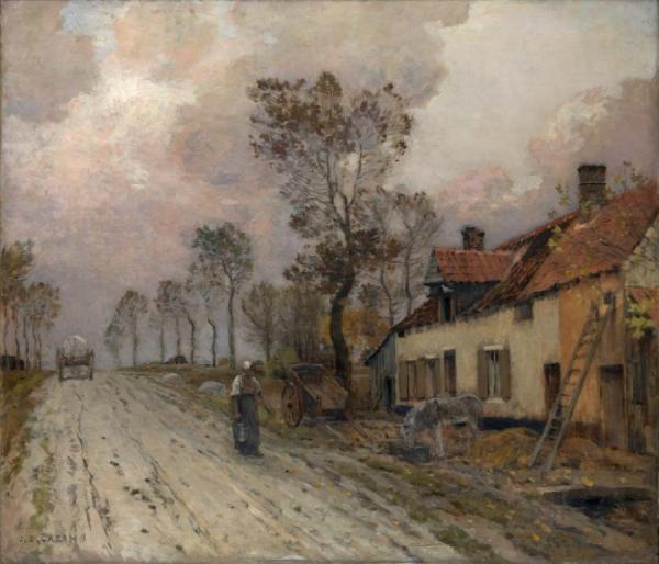 The Route Nationale At Samer by Jean-charles Cazin