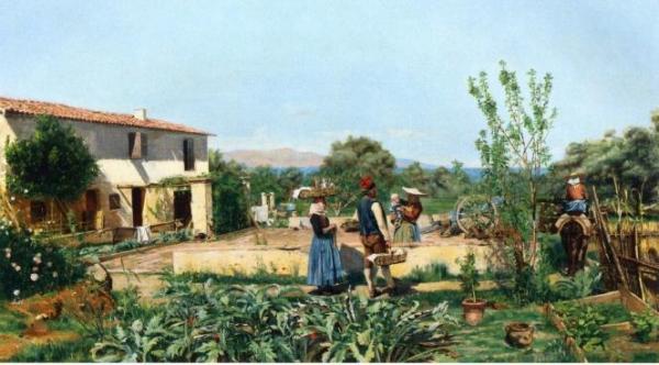 A Vegetable Garden In Provence by Jean-charles Messonier