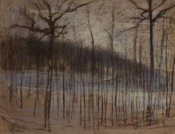 Bois Mosselman(1887) by Jean Delville