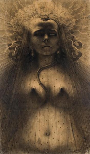 L'idole De Perversite, 1891 by Jean Delville
