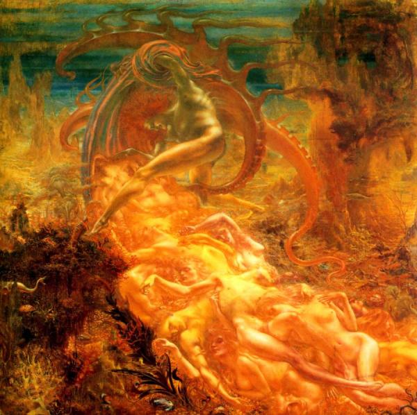 Jean Delville Satan's Treasures