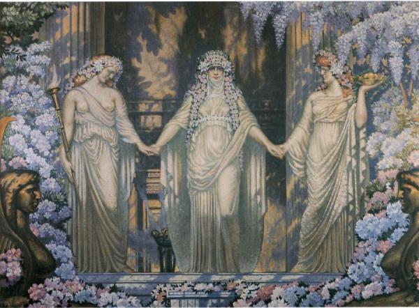 Jean Delville The Women Of Eleusis