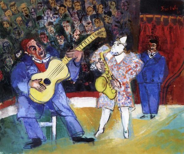 At The Circus Medrano by Jean Dufy