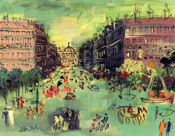 Avenue De L'opera by Jean Dufy