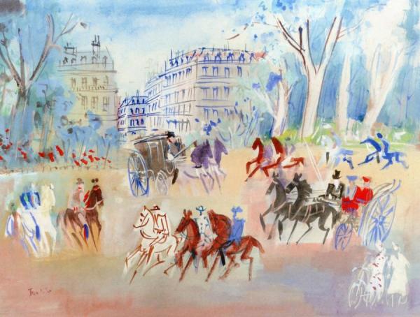 Bois De Boulogne by Jean Dufy