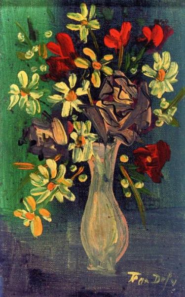 Bouquet Of Daisies by Jean Dufy Oil Painting Reproductions