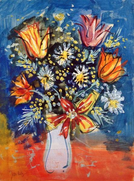 Bouquet Of Tulips by Jean Dufy