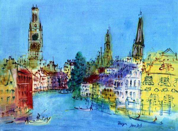 Bruges by Jean Dufy