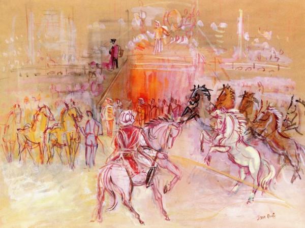 Chevaux En Libertes by Jean Dufy